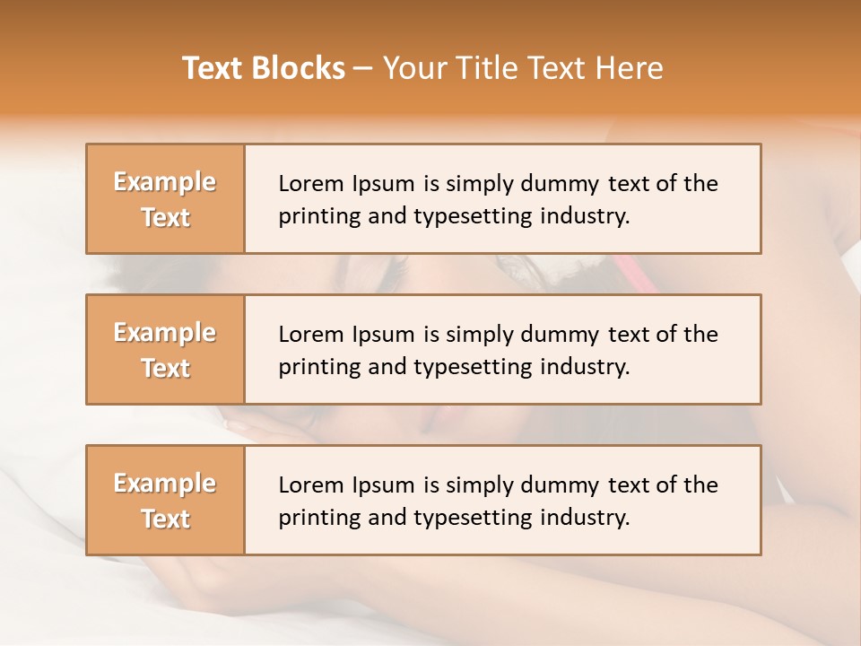 Close Lying Person PowerPoint Template