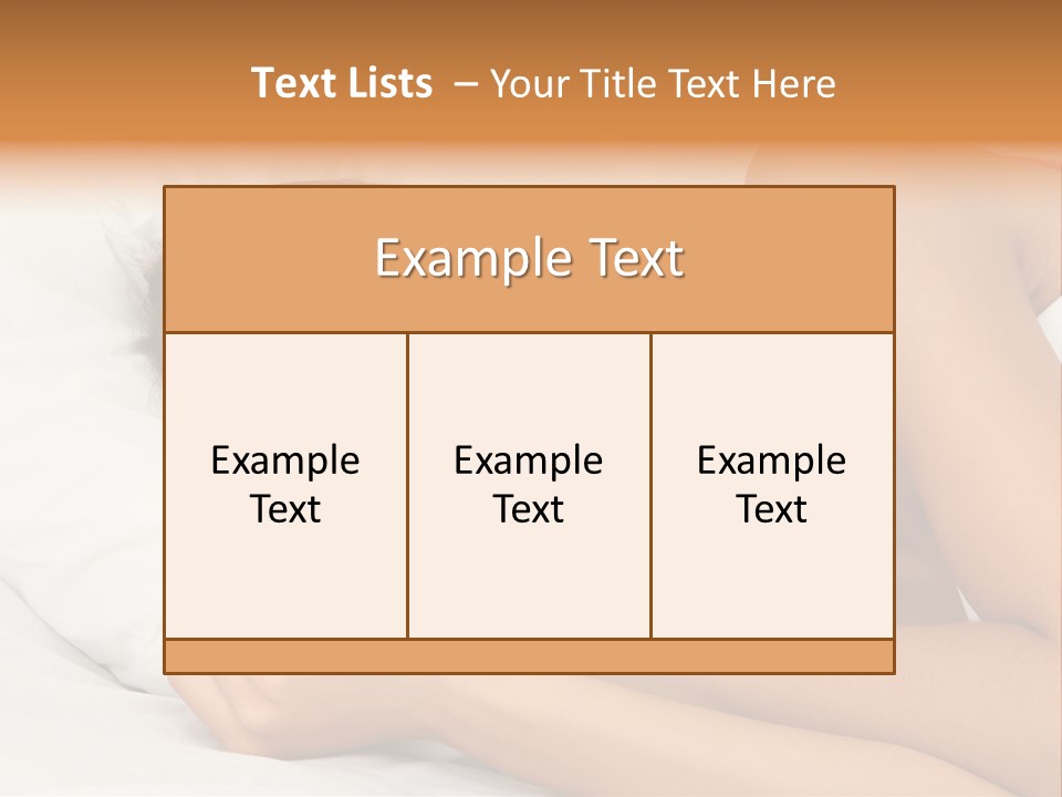 Close Lying Person PowerPoint Template
