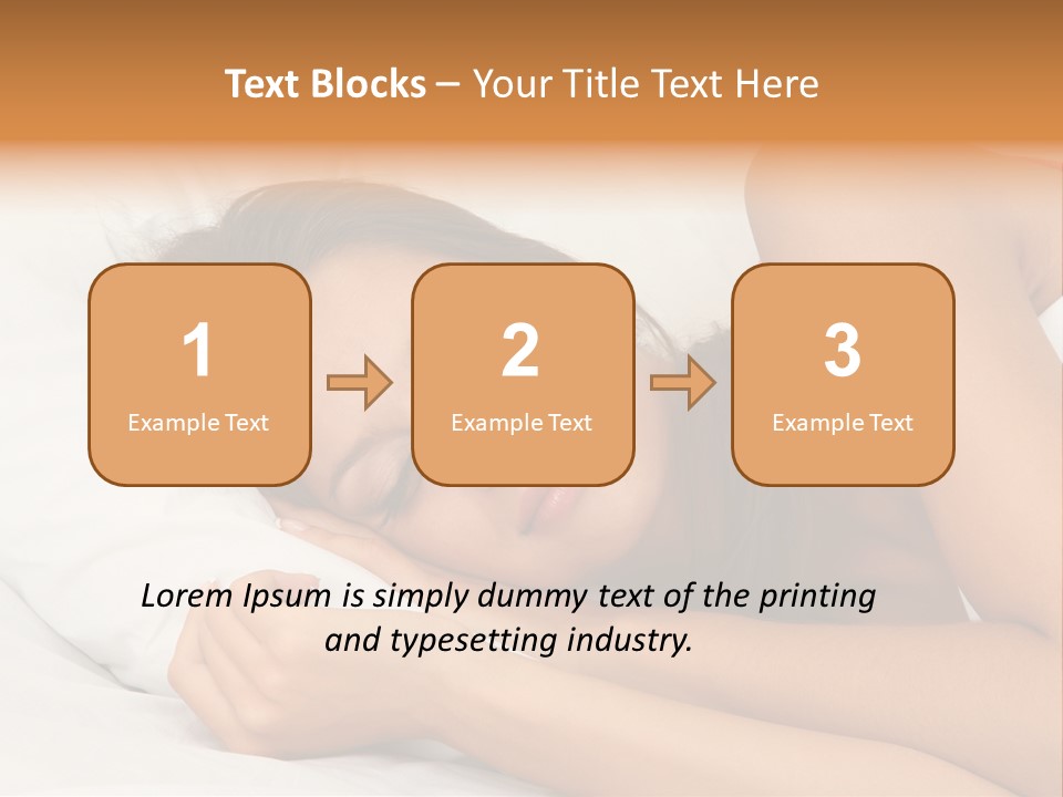 Close Lying Person PowerPoint Template