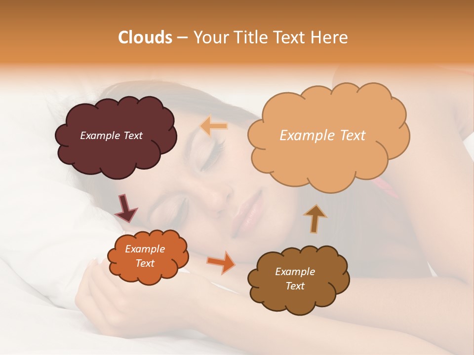 Close Lying Person PowerPoint Template