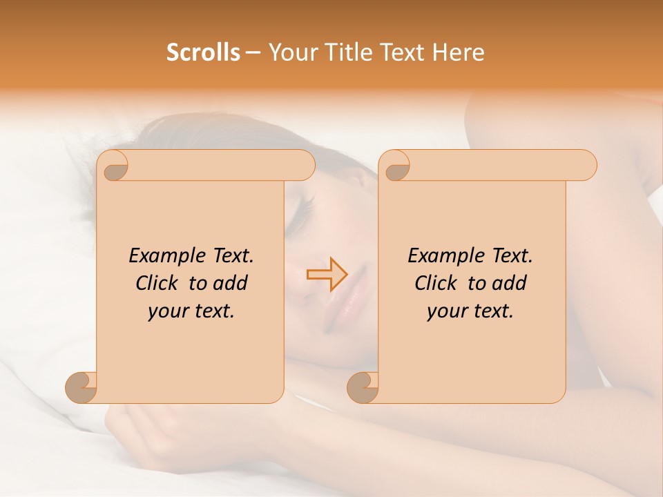 Close Lying Person PowerPoint Template
