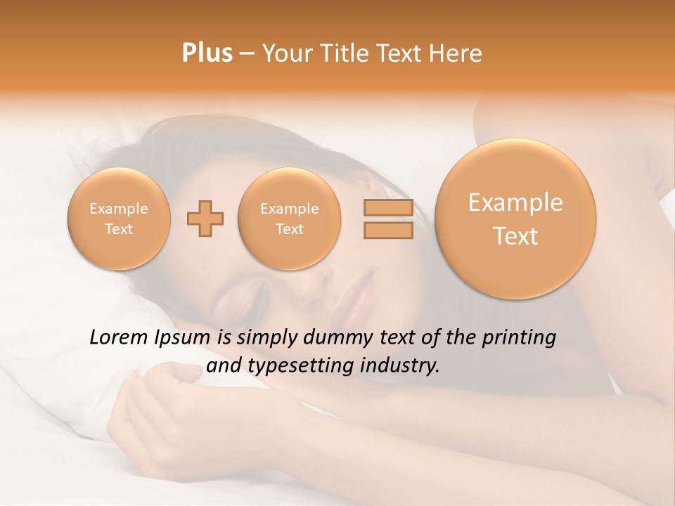 Close Lying Person PowerPoint Template