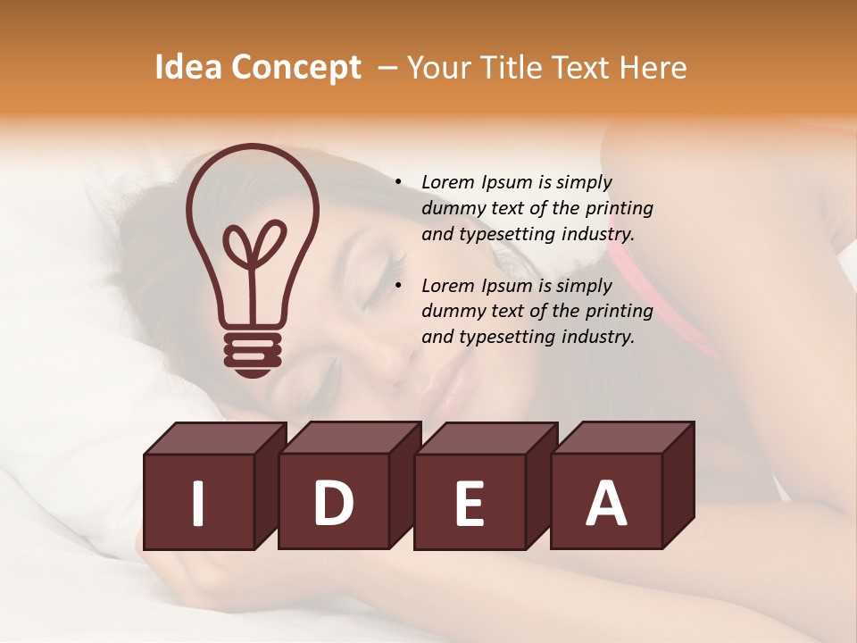 Close Lying Person PowerPoint Template