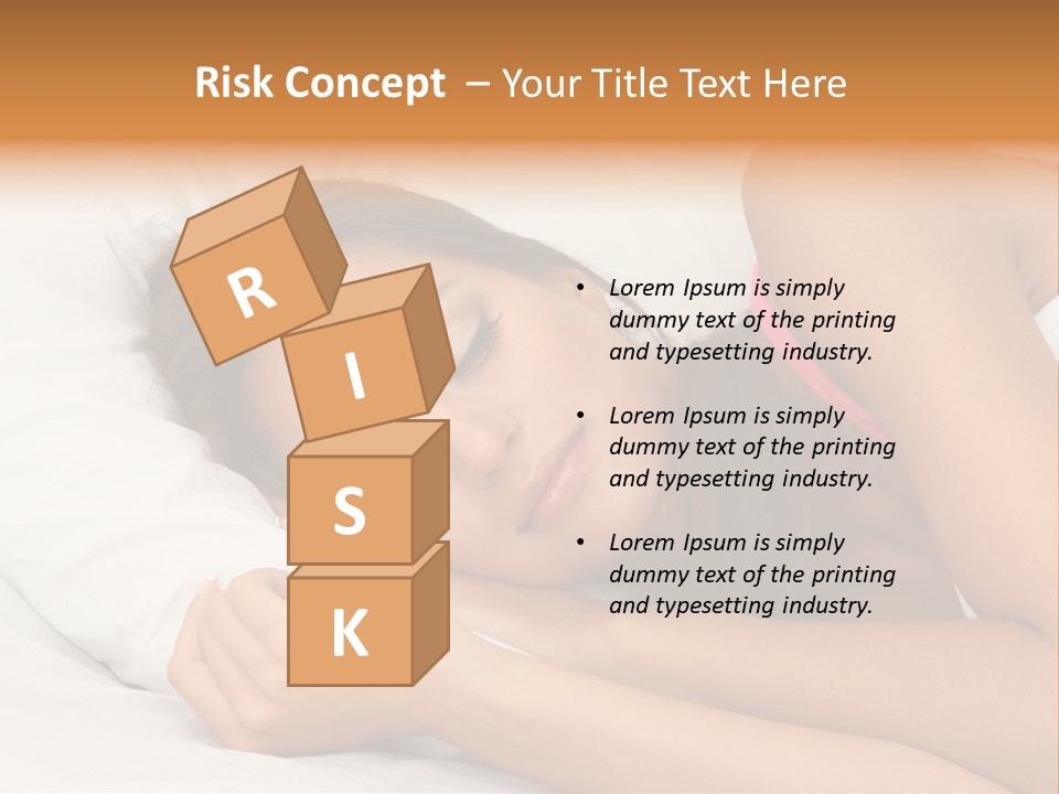 Close Lying Person PowerPoint Template