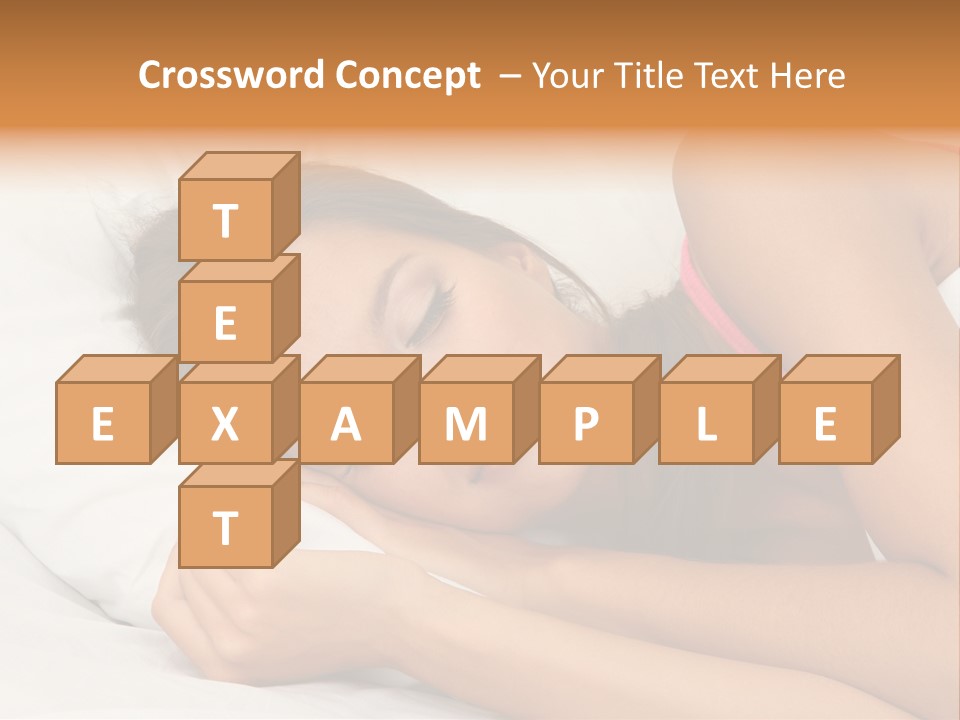 Close Lying Person PowerPoint Template