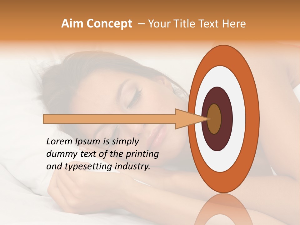 Close Lying Person PowerPoint Template