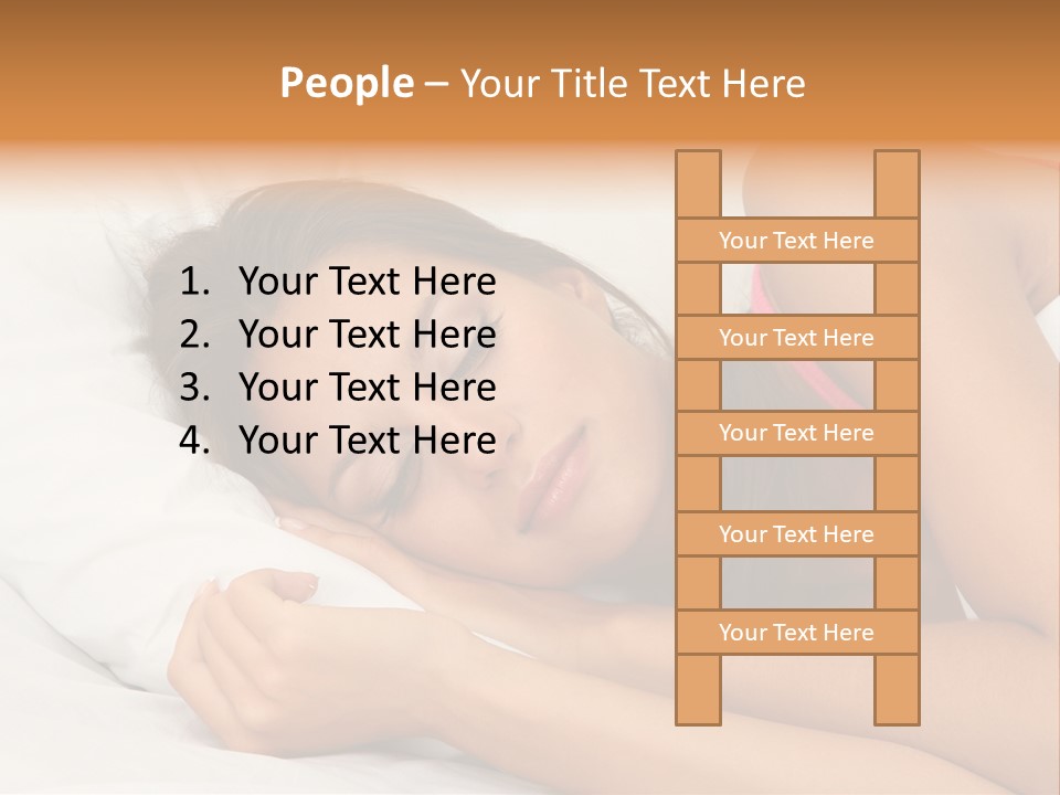 Close Lying Person PowerPoint Template