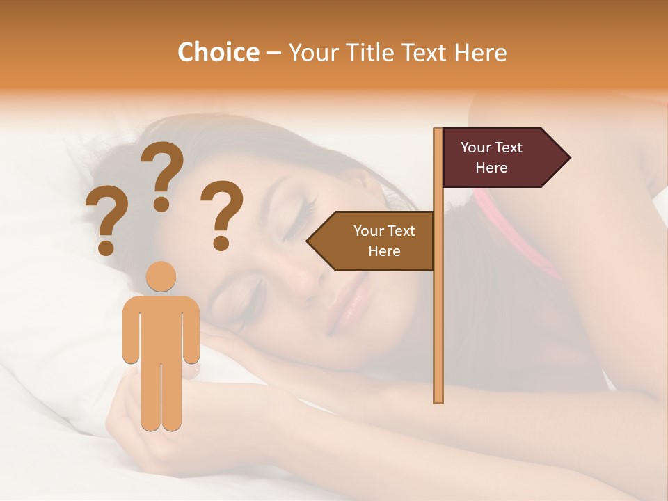 Close Lying Person PowerPoint Template