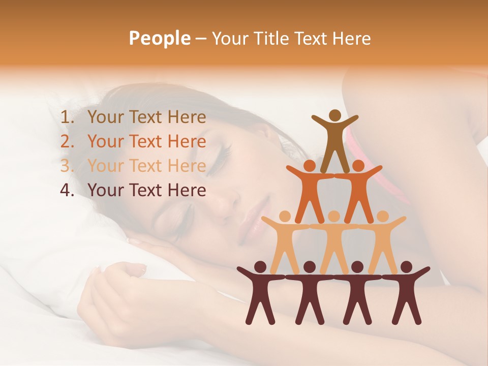 Close Lying Person PowerPoint Template