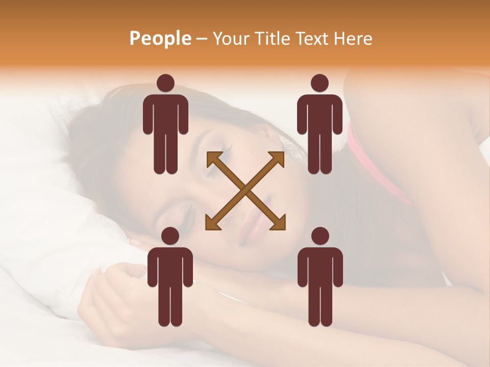 Close Lying Person PowerPoint Template
