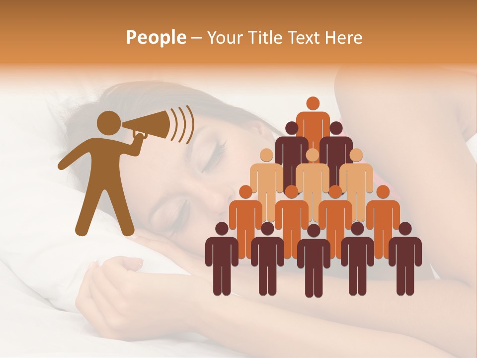 Close Lying Person PowerPoint Template