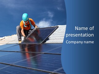 Energy Technology Roof PowerPoint Template