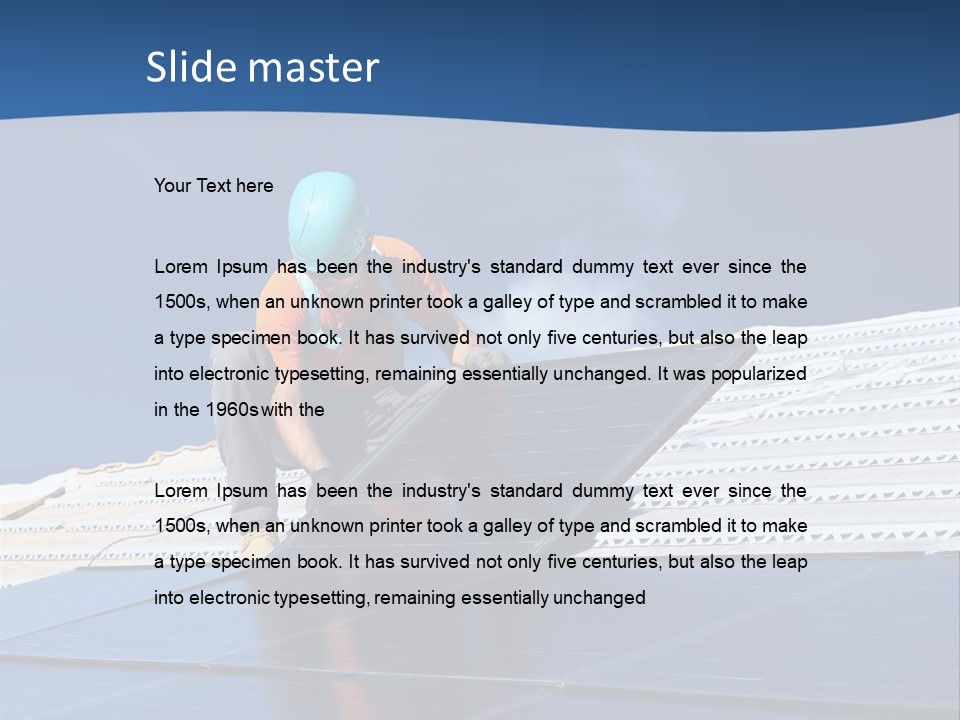 Energy Technology Roof PowerPoint Template