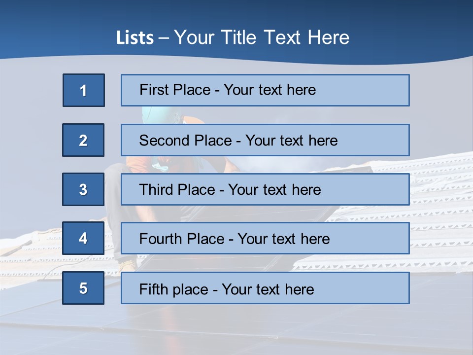 Energy Technology Roof PowerPoint Template