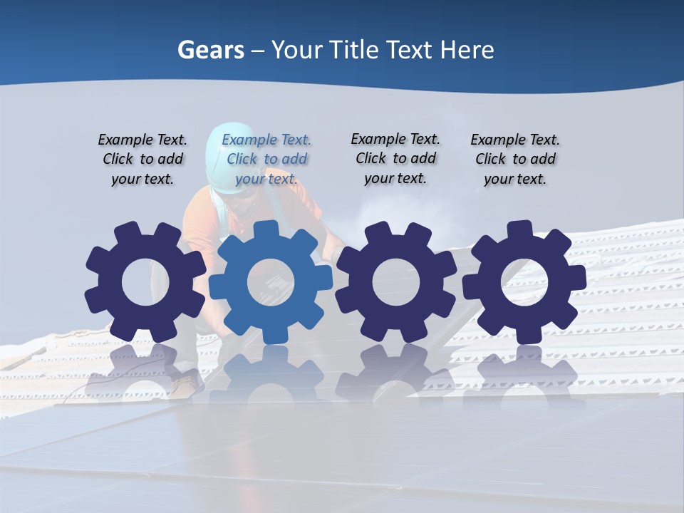 Energy Technology Roof PowerPoint Template