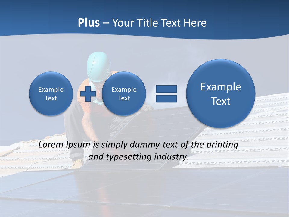 Energy Technology Roof PowerPoint Template