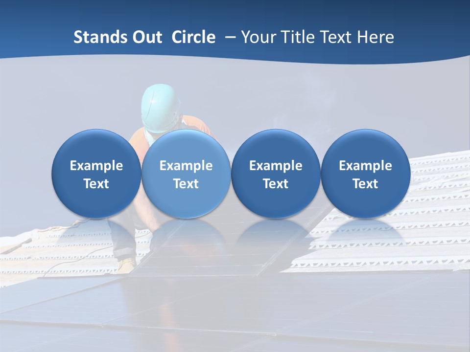 Energy Technology Roof PowerPoint Template