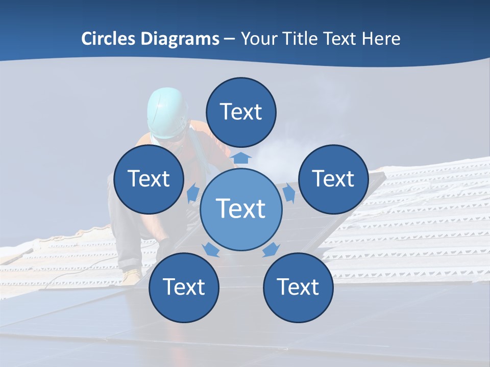 Energy Technology Roof PowerPoint Template