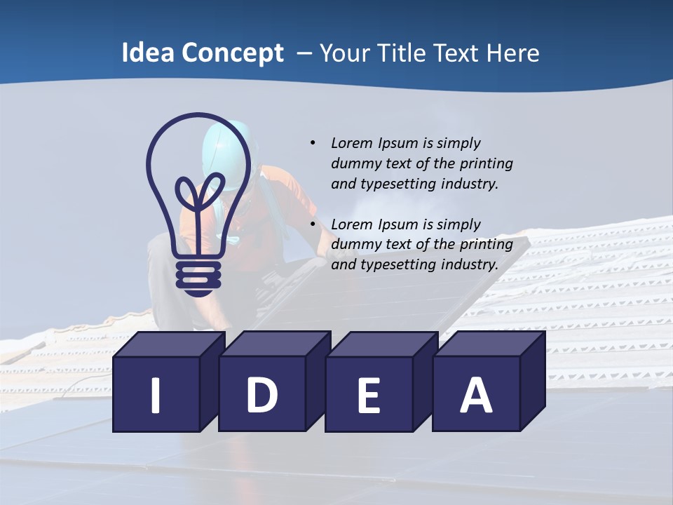 Energy Technology Roof PowerPoint Template