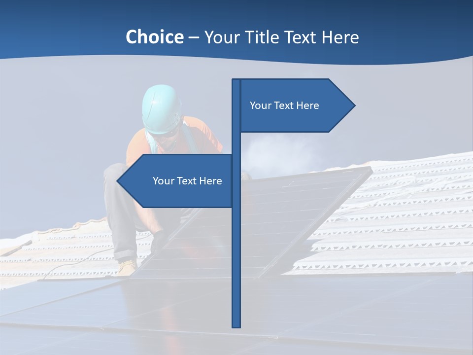 Energy Technology Roof PowerPoint Template