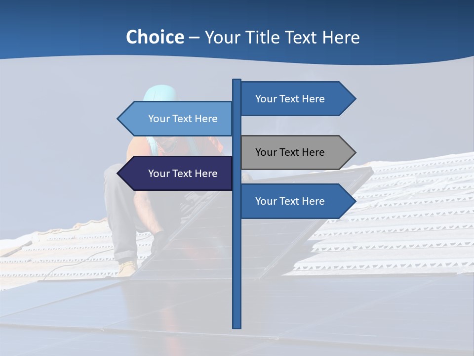 Energy Technology Roof PowerPoint Template