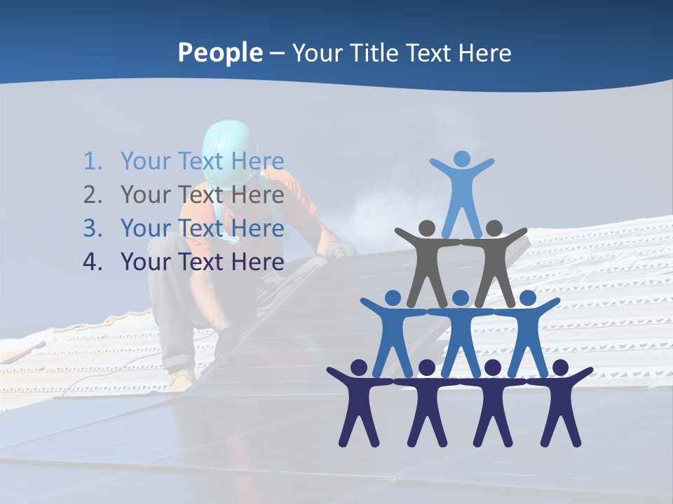 Energy Technology Roof PowerPoint Template