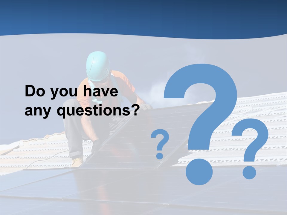 Energy Technology Roof PowerPoint Template