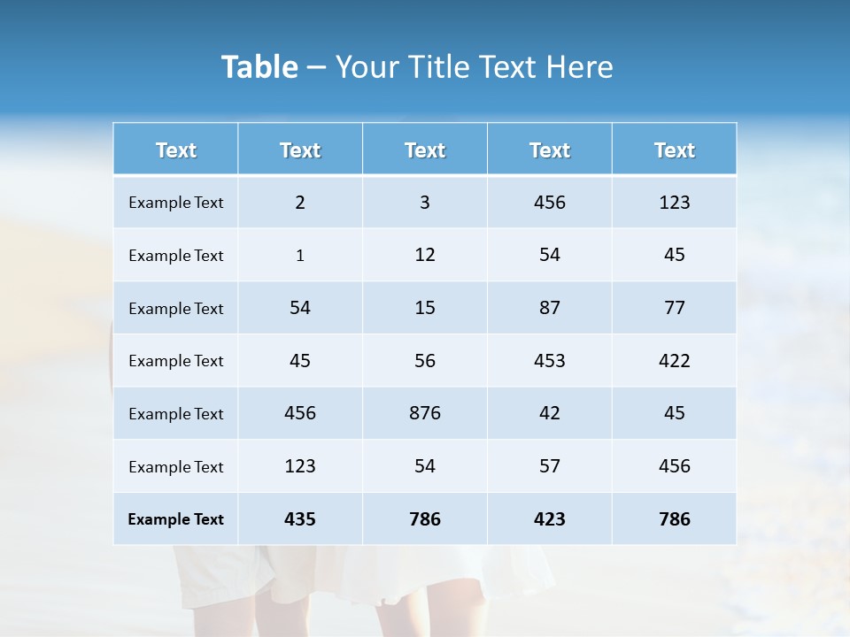 Vacation Two Lifestyle PowerPoint Template