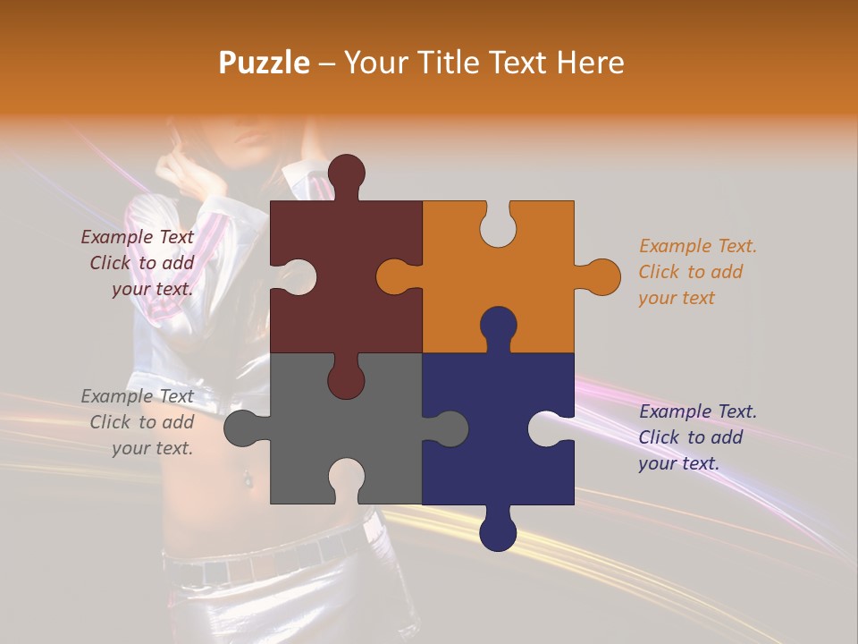 Happy Meeting Figure PowerPoint Template