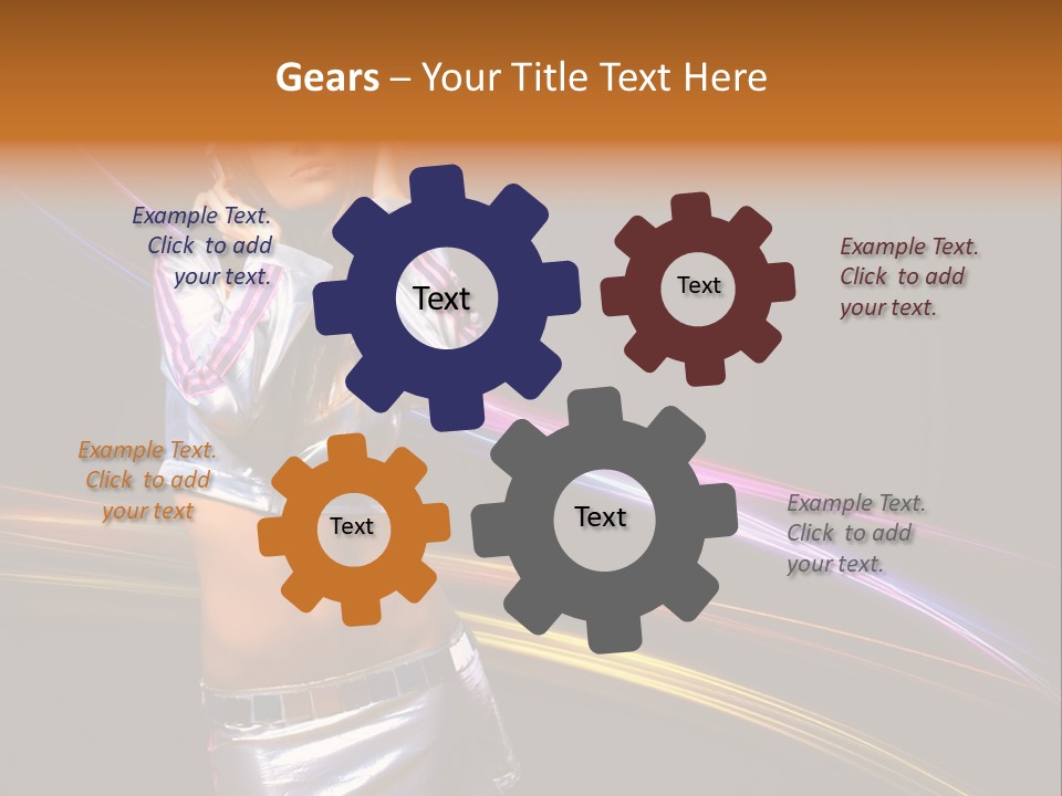 Happy Meeting Figure PowerPoint Template