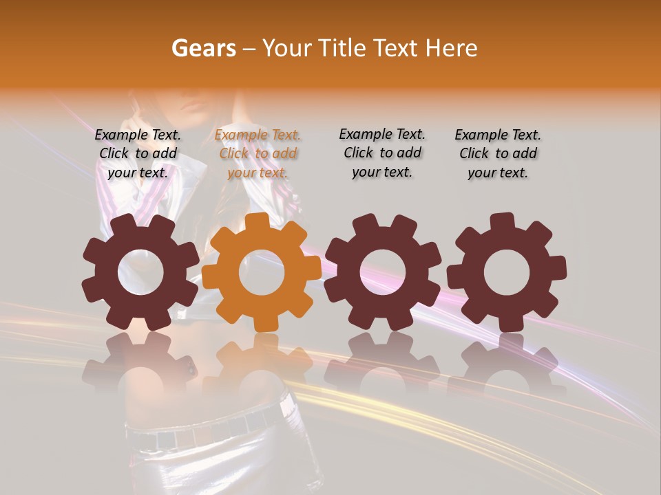 Happy Meeting Figure PowerPoint Template