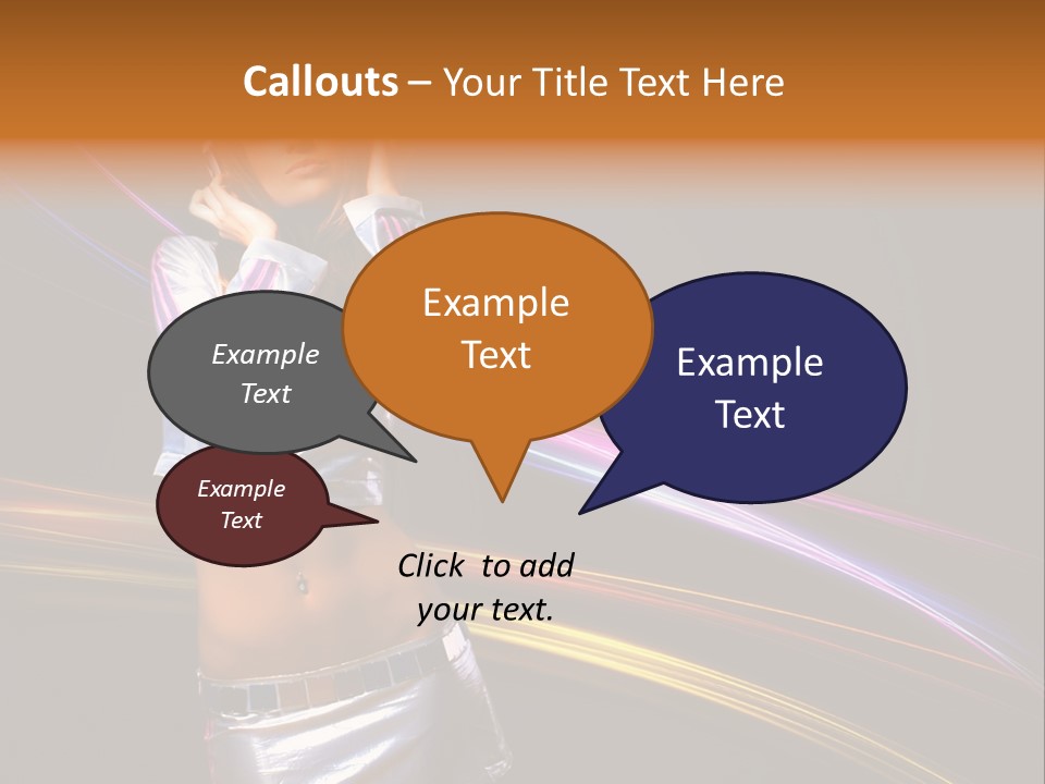 Happy Meeting Figure PowerPoint Template