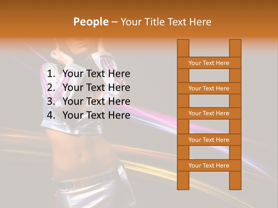Happy Meeting Figure PowerPoint Template