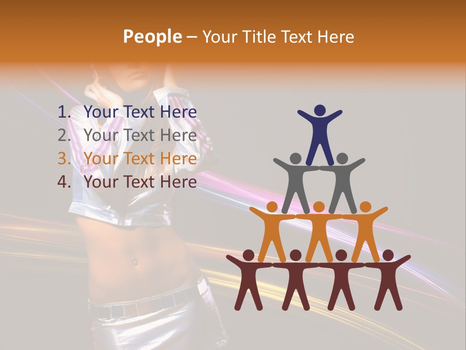 Happy Meeting Figure PowerPoint Template