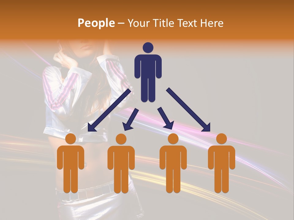 Happy Meeting Figure PowerPoint Template