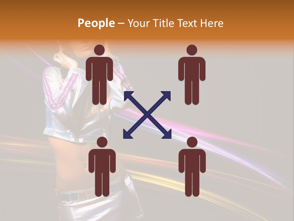 Happy Meeting Figure PowerPoint Template