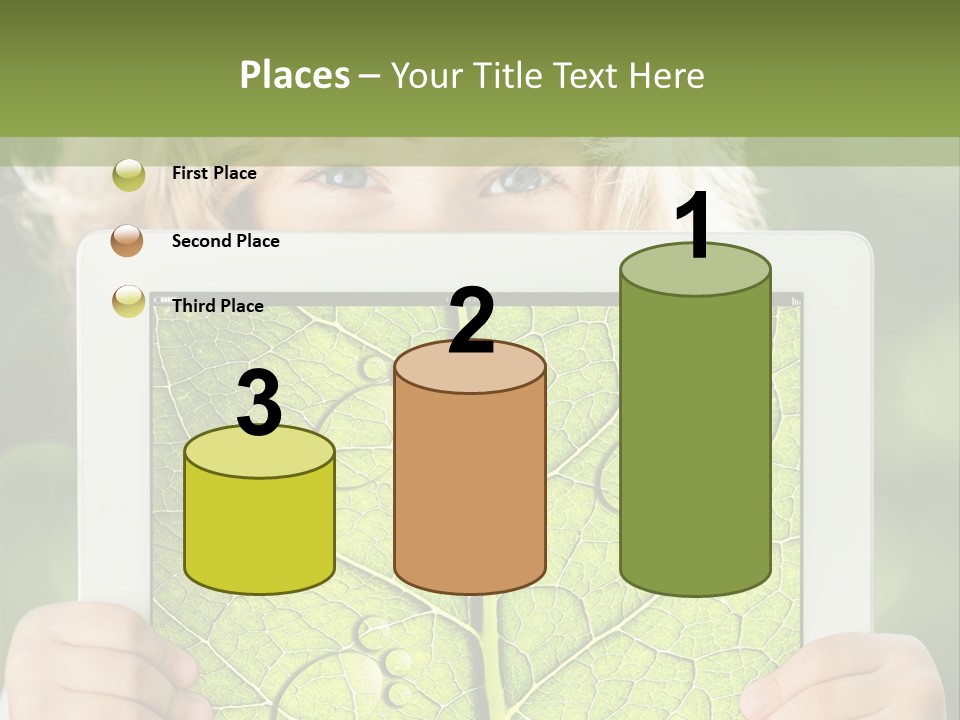 Space Leaf Earth PowerPoint Template