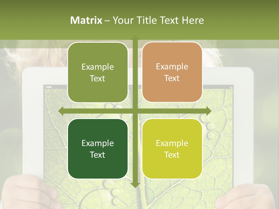 Space Leaf Earth PowerPoint Template