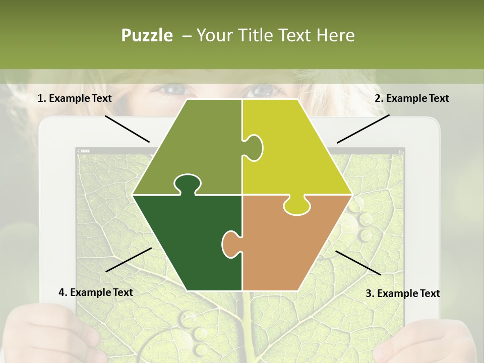 Space Leaf Earth PowerPoint Template