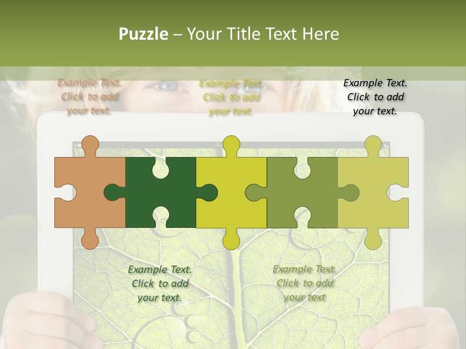 Space Leaf Earth PowerPoint Template