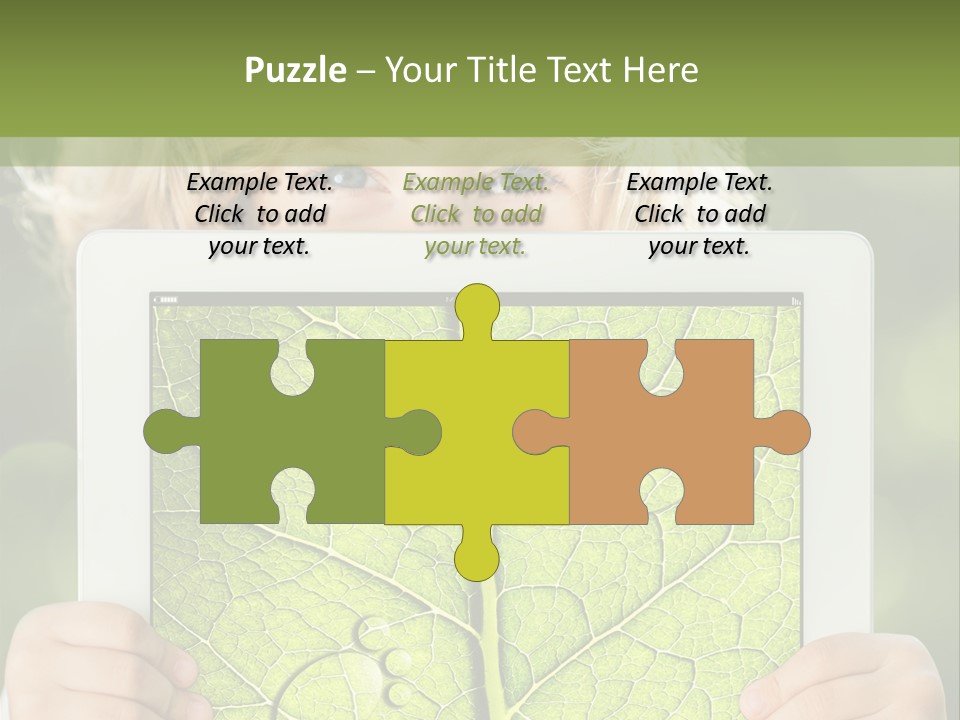 Space Leaf Earth PowerPoint Template