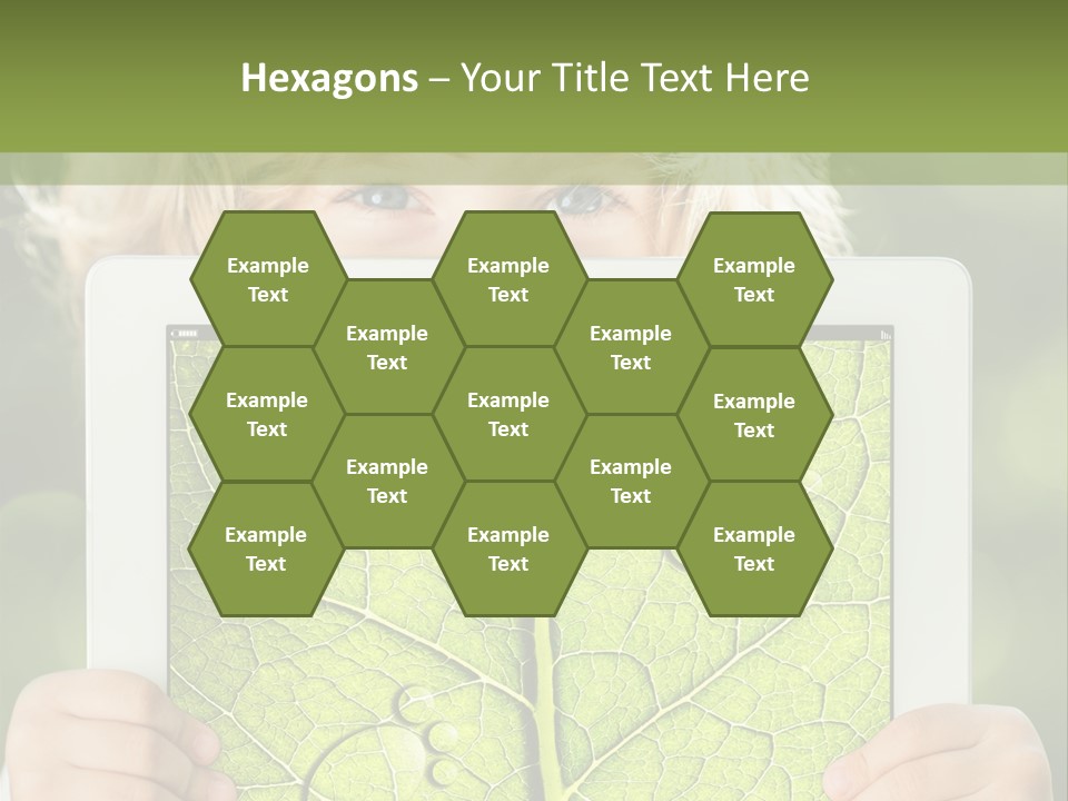 Space Leaf Earth PowerPoint Template