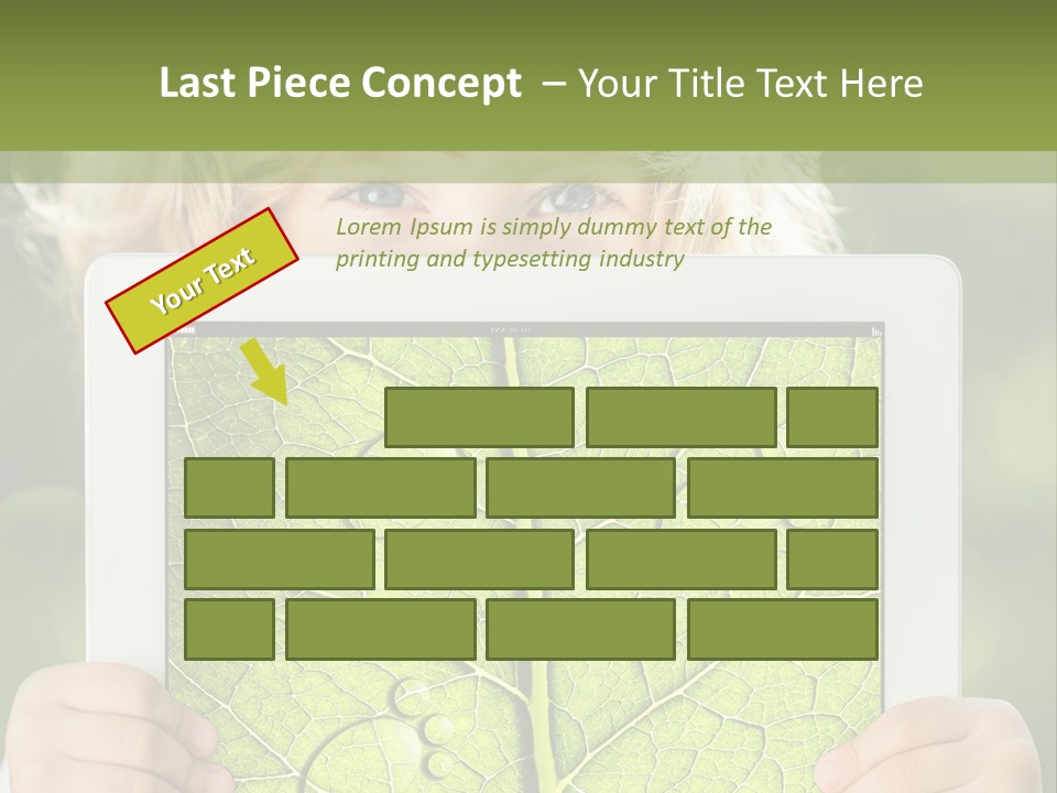 Space Leaf Earth PowerPoint Template