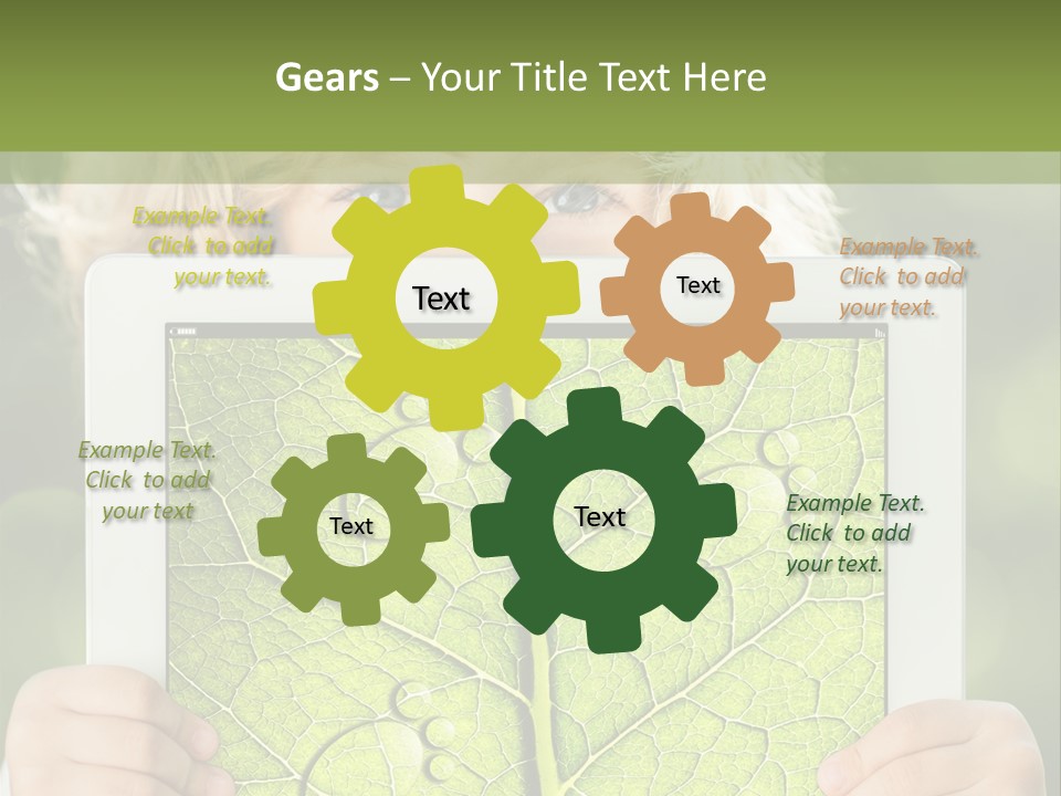 Space Leaf Earth PowerPoint Template