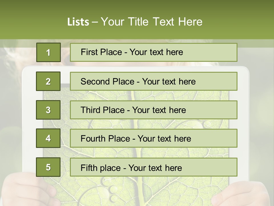 Space Leaf Earth PowerPoint Template