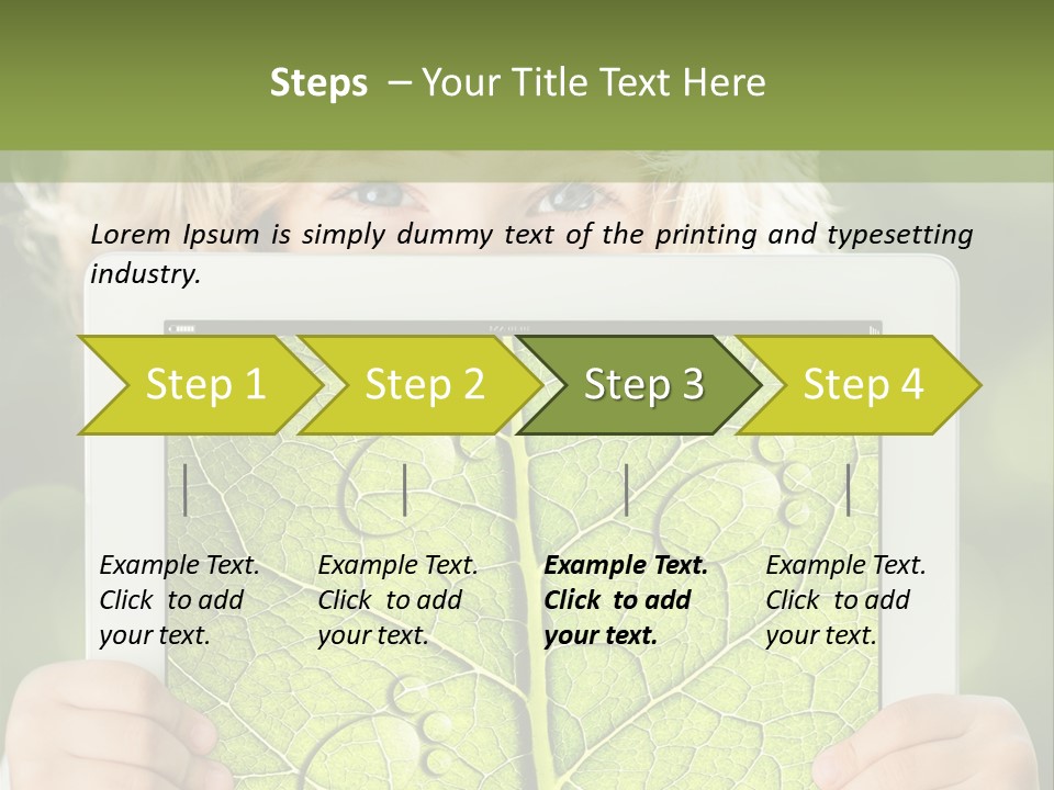 Space Leaf Earth PowerPoint Template