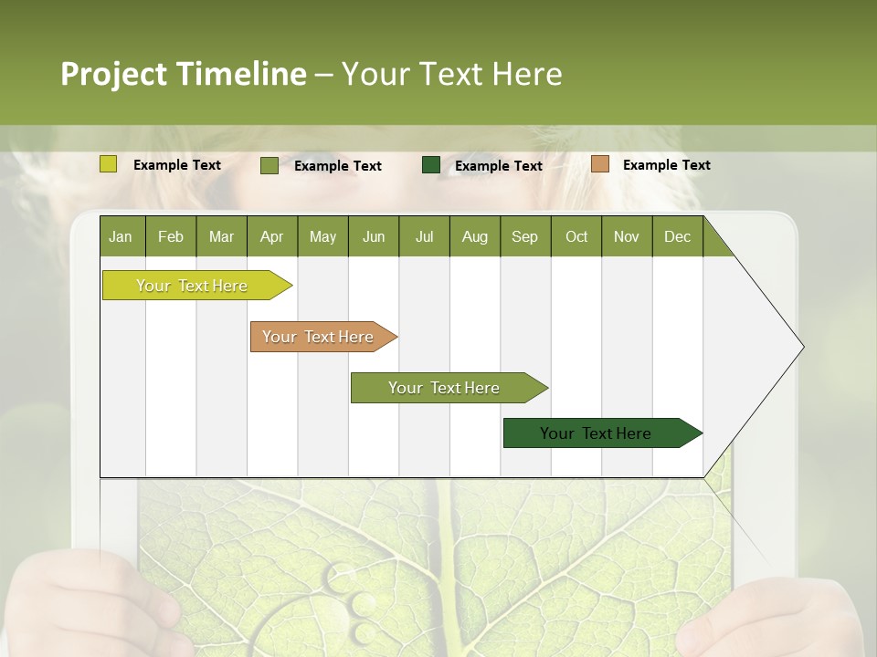 Space Leaf Earth PowerPoint Template