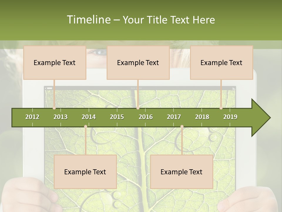 Space Leaf Earth PowerPoint Template