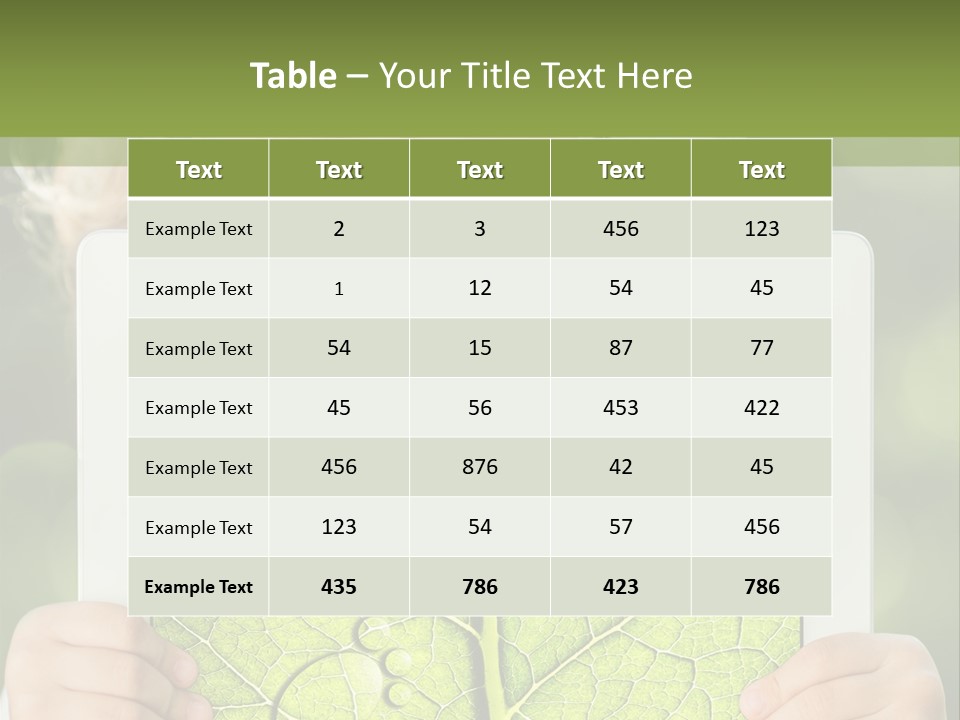 Space Leaf Earth PowerPoint Template