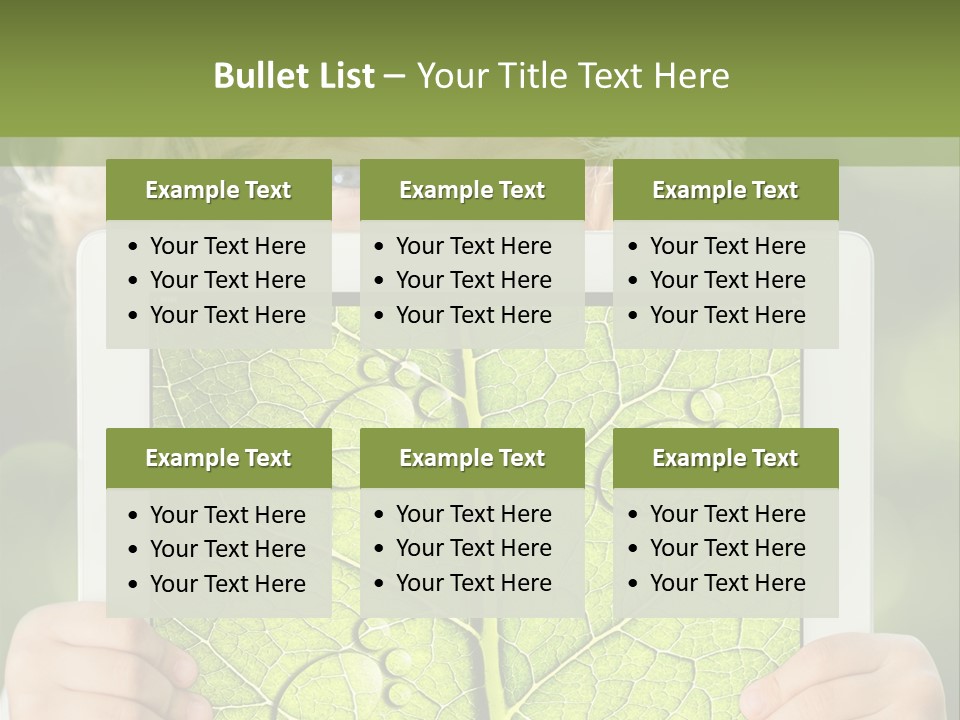 Space Leaf Earth PowerPoint Template